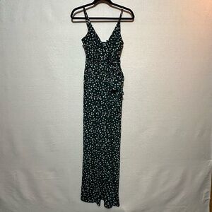 Kaileigh Green Floral Jumpsuit